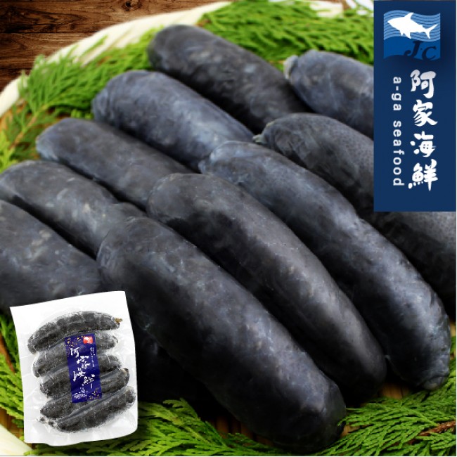【阿家海鮮】頂級墨魚香腸 300g±5%/包(5條/包)